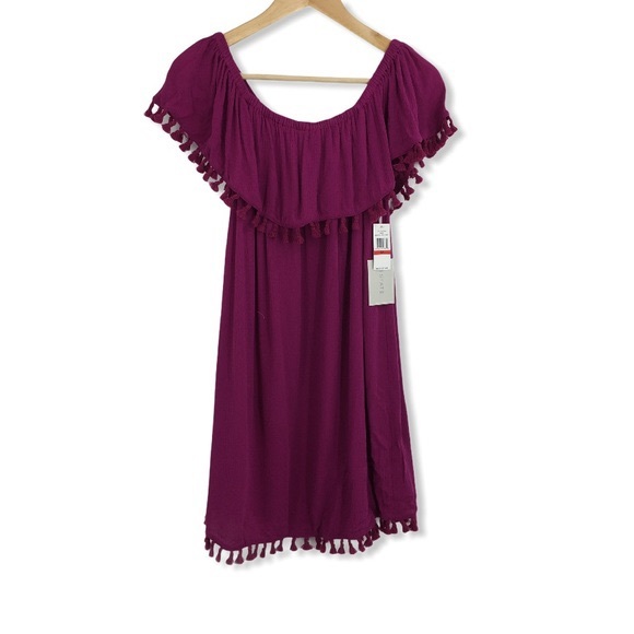 1.state Tahiti Tassel Dress - Picture 1 of 5